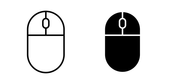 Mouse icon vector pictograms group