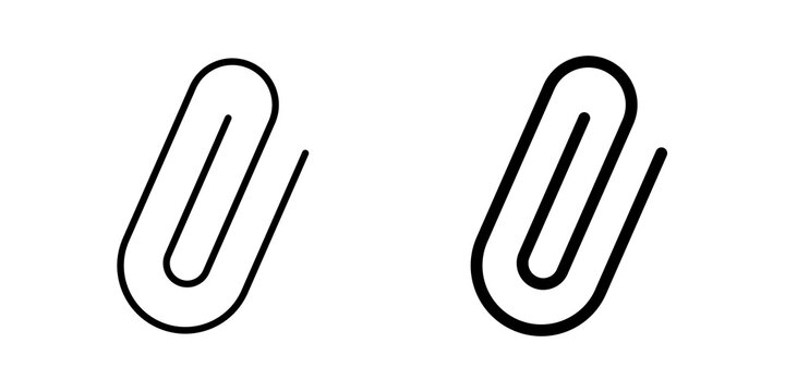 Clip icon vector pictograms group