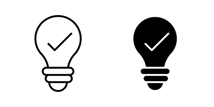 Idea icon vector pictograms group