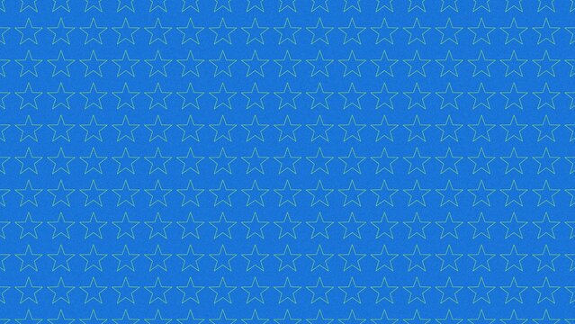 Five Point Star Outline Grid Line Pattern Texture Background in Lime Green on Blue Paper for Modern Tech Branding and Poster Artwork