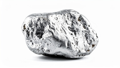 Obraz premium Platinum nugget macro photograph