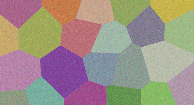 Geometric Shapes Mosaic with Vibrant Colors, Abstract Polygonal Pattern Featuring Texture, Colorful