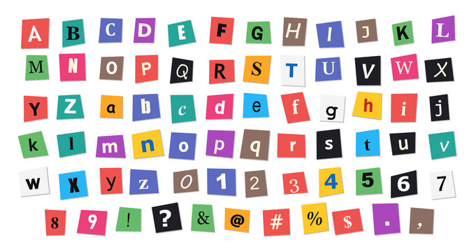 Colorful alphabet and number blocks in pixelated style, isolated on a transparent background, alphabet blocks