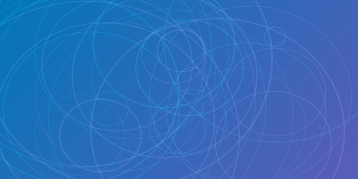 Blue swirling lines overlay dynamic circles pattern for modern graphics.
