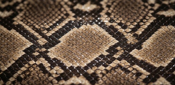 Brown snake skin scales animal print texture background