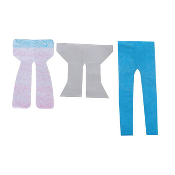 Abstract of three white speech bubbles with gradient colors pink