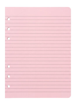 pastel-colored lined notebook page, with clean lines and a soft hue, isolated on transparent background
