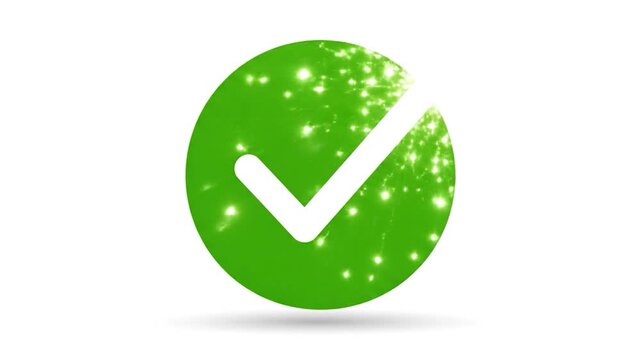 Green circle with small white center hole