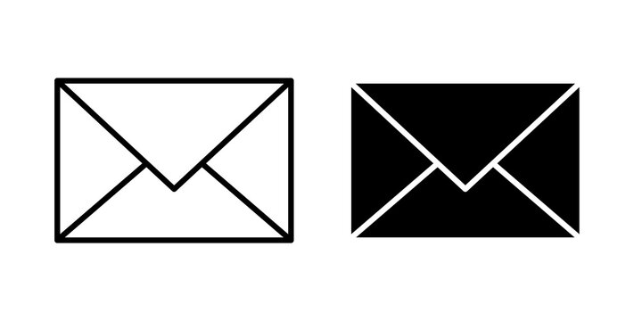 Email icon flat clipart series