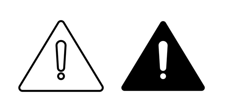attention sign flat clipart series