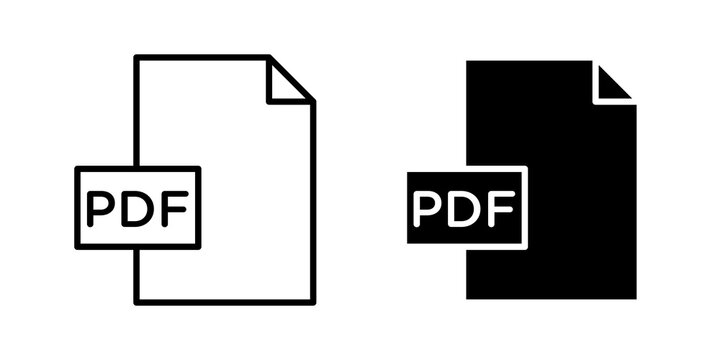 PDF file icon flat clipart series