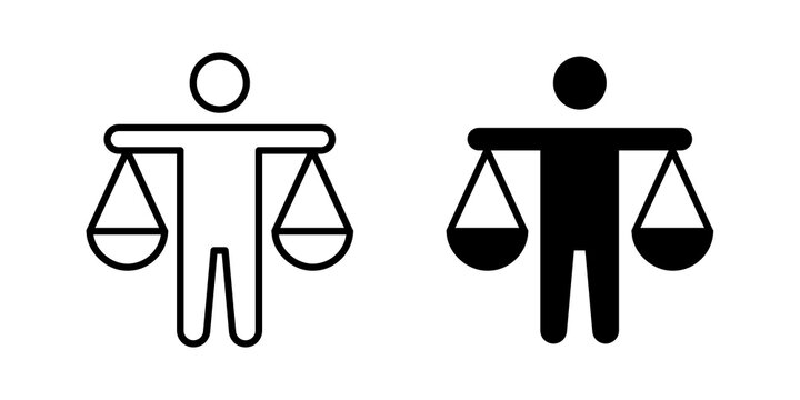 Ethics icon flat clipart series