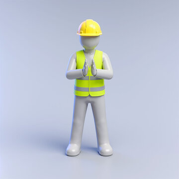 Hand Signal for Distance to Stopping Point &ndash; Crane Operator Guidance