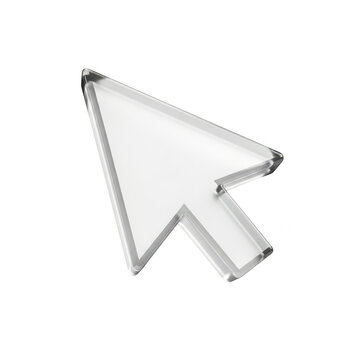 Computer mouse cursor arrow icon isolated on transparent background