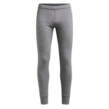 Grey thermal base layer pants shown in an isolated view on a white background from