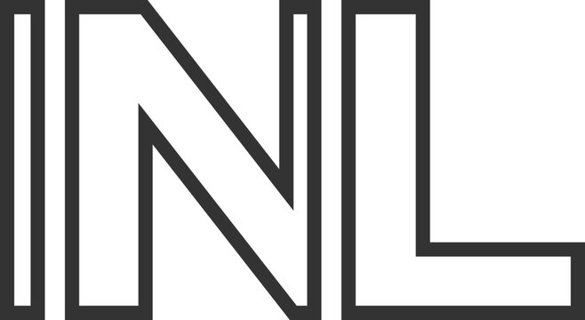 INL logo design template with strong and modern bold text. Initial based vector logotype featuring simple and minimal typography. Trendy company identity.