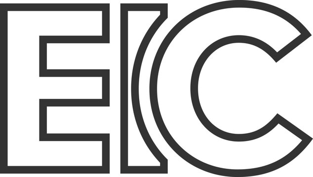EIC logo design template with strong and modern bold text. Initial based vector logotype featuring simple and minimal typography. Trendy company identity.