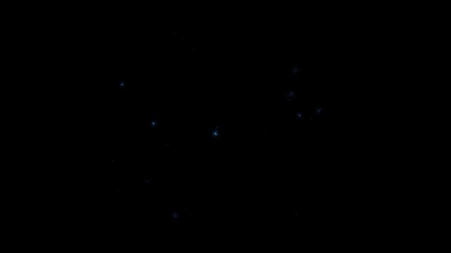 A bright cyan releases sparkling fragments blue light streaks futuristic openers, game trailers, scientific presentations, power transitions, digital branding, space themes, dramatic visual effects.
