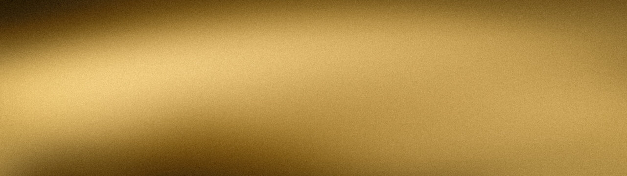 Gold gradient grunge abstract background wallpaper with smooth gold brown beige wide format blur tech