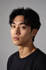 Fototapeta premium studio portrait of a handsome young asian man