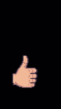 16 bit Like Icon Animation with Alpha Channel - 4K Portrait Vertical