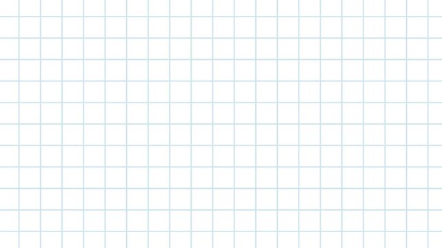 Grid Paper Sheet Notebook Page Moving Background