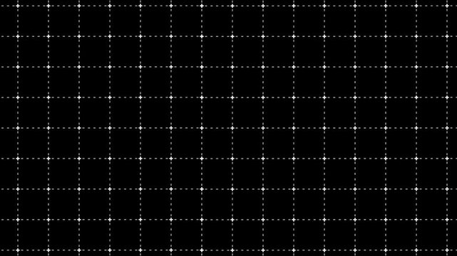 minimalist grid pattern on black background