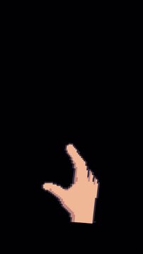16 bit Pinch Zoom Out Animation with Alpha Channel - 4K Portrait Vertical