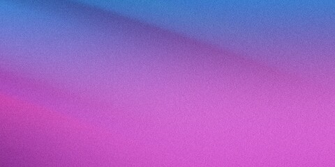 Abstract blue and pink gradient background with grainy noise texture for creative design