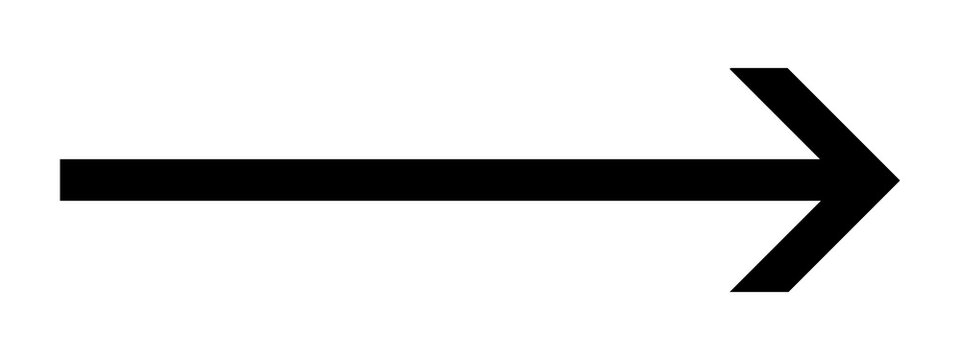 Simple black arrow pointing to the right direction