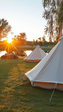 Glamping Tents by the Lake for an Unforgettable Getaway