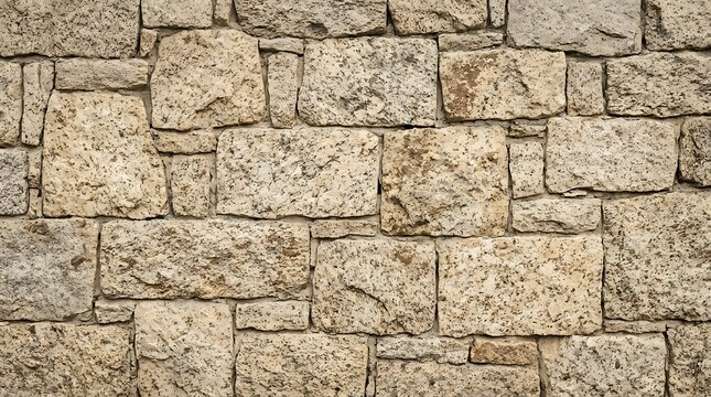 Rough Hewn Stone Wall Texture, Natural Granite Building Material, Rustic Exterior Facade Background, Textured Construction Surface