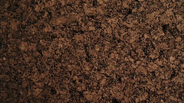Dark Cork Texture Background, Natural Material Surface, Earthy Brown Abstract Pattern, Organic Crafting Surface