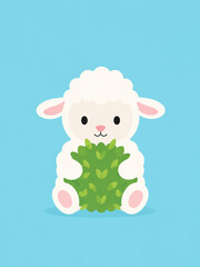 Fototapeta premium sheep and lamb