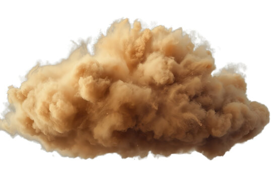 Dense Brown Dust Cloud Plume