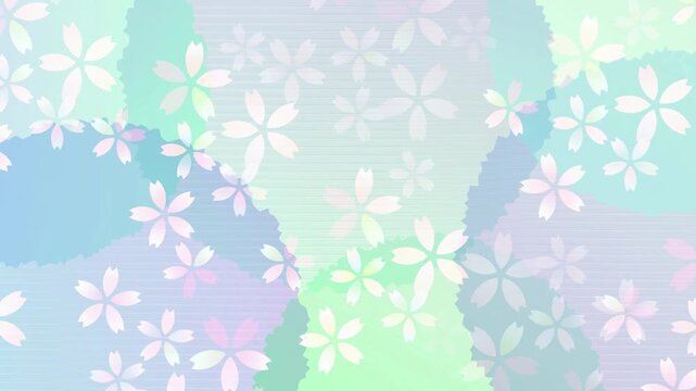 Soft Pastel Cherry Blossom Pattern 4K