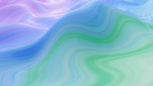Abstract fluid waves with pastel colors