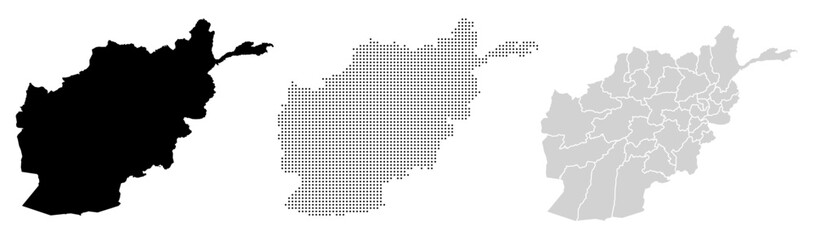 Collection of Afghanistan Map Asian Country © Akhmad Nur Fahrozi