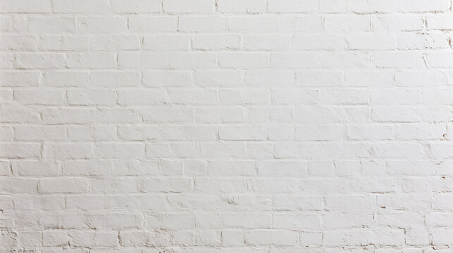White Painted Brick Wall Texture Background