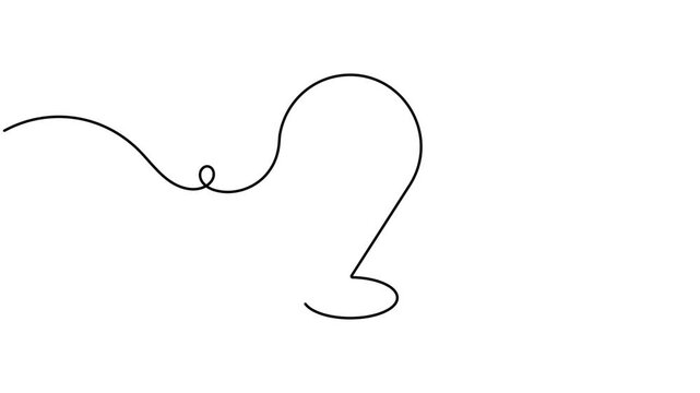 Animated of finding map marker location pin sign continuous one line drawing moving on white background animation
