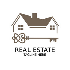 Fototapeta premium Real Estate House for Sale Icon with Roof, Property Building and Home Symbol in 3D Vector Illustration