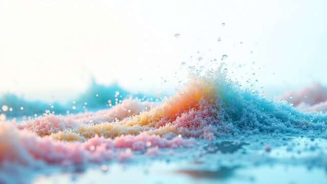 Microplastics in Ocean Waves Environmental Pollution Awareness