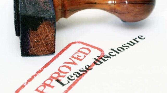Lease disclosure approved dolly shot