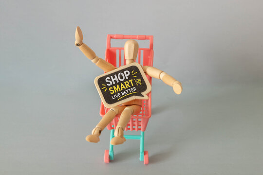 Shop Smart Live Better Smart Shopping and Consumer Choice Concept.