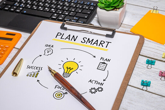 Plan Smart From Idea to Success Business Strategy Concept