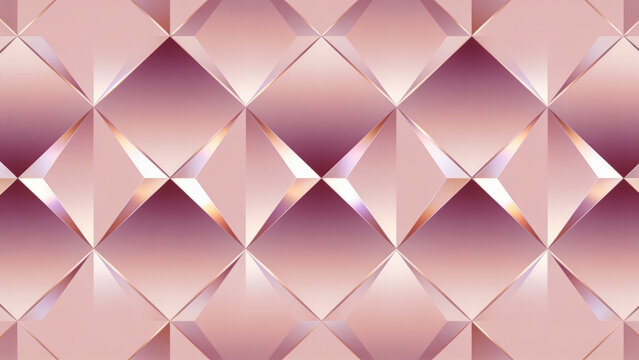 Seamless diamond wallpaper pattern with subtle ombre shading in dusty rose