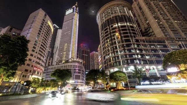 chongqing cyberpunk city with overlayed code and data on the buildings