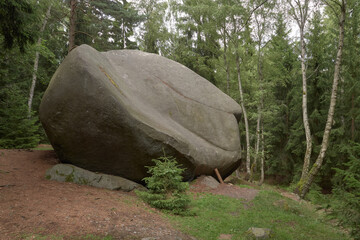 Huge granite boulder near Zihle forest © Milan