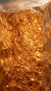 Translucent amber solid-state electrolyte membrane with crystalline lattice