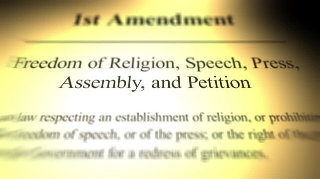 First Amndment - Freedom of Religion and Speech